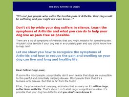 Go to: The Dog Arthritis Guide.