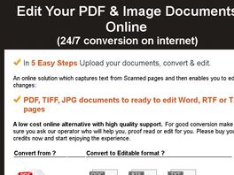 Go to: Upload & Edit Online, 75% Commission - Instant Service