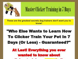 Go to: Master Clicker Training In 7 Days