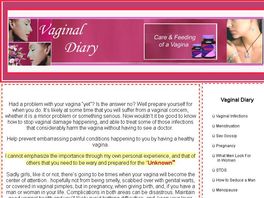 Go to: Vaginal Diary - Care and Feeding of a Vagina