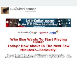 Go to: Adult Guitar Lessons