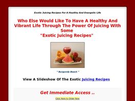 Go to: Exotic Juicing Recipes