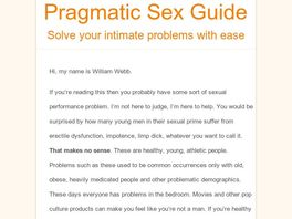 Go to: Pragmatic Sex Guide - Psychological Erectile Dysfunction Solved