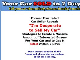 Go to: 7 Days To Sell Your Car.