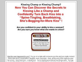 Go to: "the Truth About How To Kiss Women" E-book