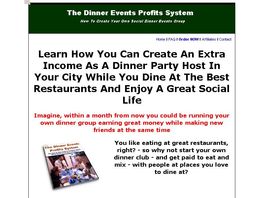 Go to: The Dinner Events Profits System - How To Host Social Dinner Parties