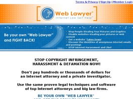 Go to: Internet Law Self Help Guide.