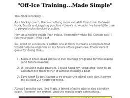Go to: Off-ice Performance Training Course