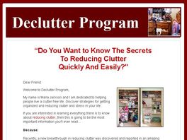 Go to: Declutter Program