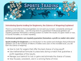 Go to: Sports trading for beginners