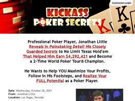 Go to: Kickass Poker Secrets Dvds Plus Online Membership Site!