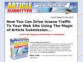 Go to: Article Submitter - Drive Insane Traffic To Your Website.
