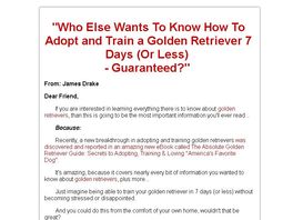 Go to: The Absolute Golden Retriever Guide