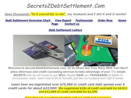 Go to: Credit Card Debt Settlement Do It Yourself Like We Did $67.00