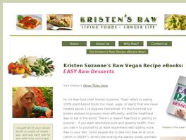 Go to: 11 Kristen Suzannes Easy Raw Recipe Ebooks - Vegan