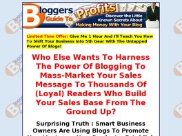 Go to: Bloggers Guide To Profits.