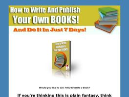 Go to: How to write and publish your own books