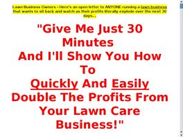 Go to: Your Lawn Care Business Marketing Plan.