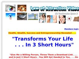 Go to: Law of Attraction Videos Online Home Study Course