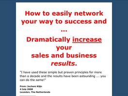 Go to: The Law Of Networking - Best-selling Business Ebook