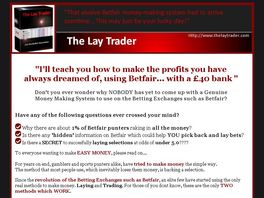 Go to: The Lay Trader System.