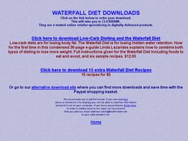 Go to: Lose up to 14 pounds water weight with the Waterfall Diet