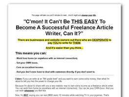 Go to: Work-At-Home As A Freelance Writer Success Kit