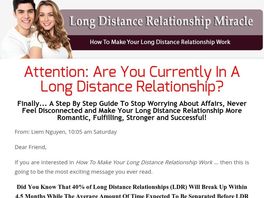 Go to: Long Distance Relationship Miracle - 100% Commission Available