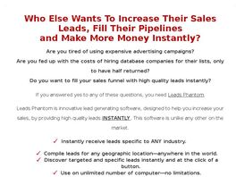 Go to: Leads Phantom Instant Leads Software