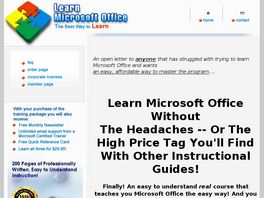 Go to: Learn Microsoft Office.