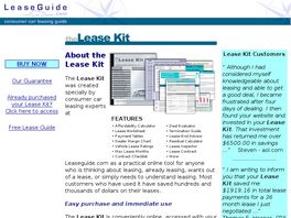 Go to: Car Leasing Kit And Guide