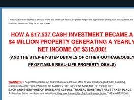 Go to: How A $17,537 Cash Investment Became A $4 Million Property...