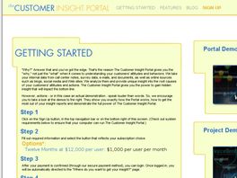 Go to: The Customer Insight Portal.