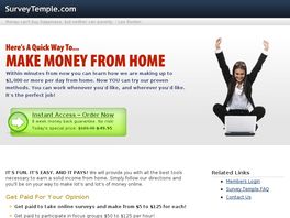 Go to: Paid Surveys - Make Money From Home.