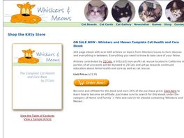 Go to: Whiskers And Meows -complete Cat Health And Care Book