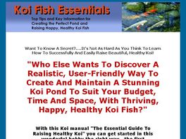 Go to: The Essential Guide to Raising Healthy Koi
