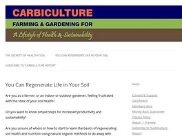 Go to: Carbiculture.com Subscription Earth Friendly Farms And Gardens Report