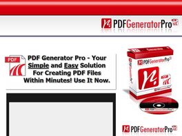 Go to: PDF Generator Pro | PDF File Creator Software