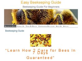 Go to: Easy Beekeeping Guide & 2 Bonuses