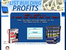 Go to: Earn More Than $10 With List Building Profits - Ebook