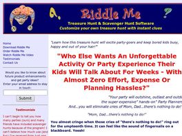 Go to: Riddle Me Treasure And Scavenger Hunt Software