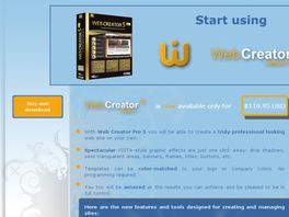 Go to: Web Creator Pro 5