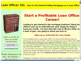Go to: Loan Officer 101 - Loan Officer Training.