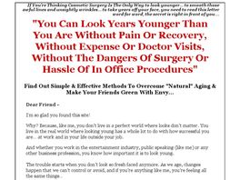 Go to: Looking Younger Without Surgery.
