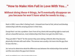 Go to: How To Make Him Fall In Love With You - Women's Product