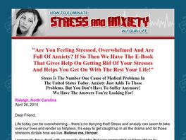 Go to: Eliminating Stress And Anxiety From Your Life!