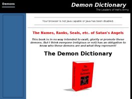 Go to: The Demon Dictionary.
