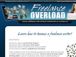 Go to: Freelance Overload - Learn How To Make Money As Freelance Writer!