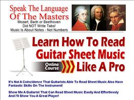 Go to: Learn To Read Guitar Sheet Music Like A Pro - 8 Week Course
