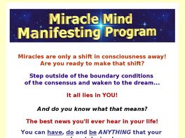 Go to: Law Of Attraction Miracle Manifesting High Conversions!